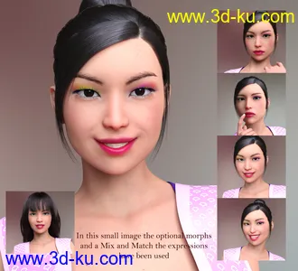 3D打印模型Erika HD plus Morphs and Expressions for Genesis 8 Female的图片