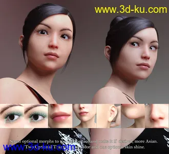 3D打印模型Erika HD plus Morphs and Expressions for Genesis 8 Female的图片