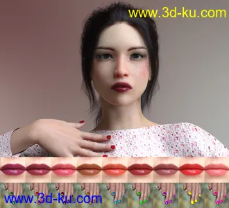 3D打印模型Erika HD plus Morphs and Expressions for Genesis 8 Female的图片