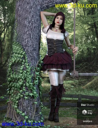 3D打印模型Erika HD plus Morphs and Expressions for Genesis 8 Female的图片