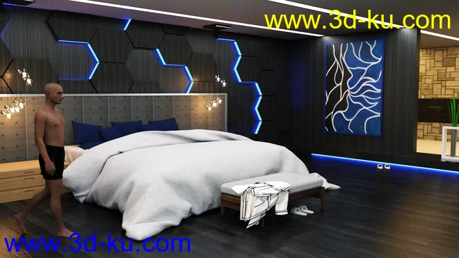 Eurotel Premium Bedroom模型的图片1