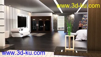 3D打印模型Eurotel Premium Bedroom的图片