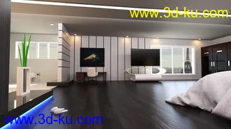3D打印模型Eurotel Premium Bedroom的图片