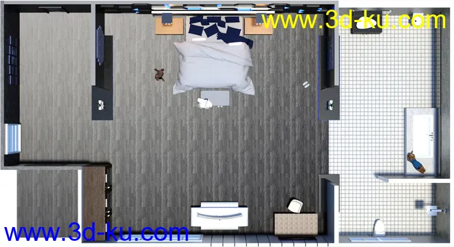 Eurotel Premium Bedroom模型的图片10