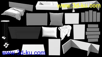 3D打印模型Eurotel Premium Bedroom的图片