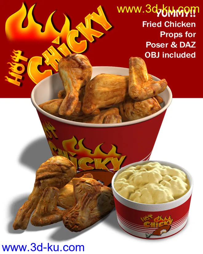 Exnem Fried Chicken模型的图片1