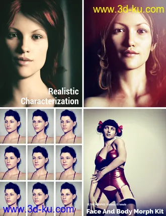 3D打印模型Face and Body Morph Kit for Genesis 8 Female的图片