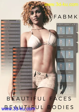 3D打印模型Face and Body Morph Kit for Genesis 8 Female的图片