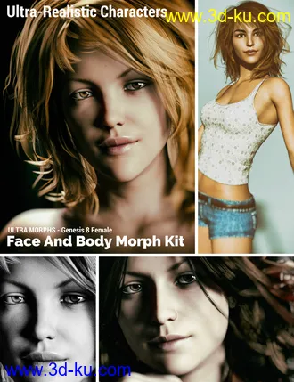 3D打印模型Face and Body Morph Kit for Genesis 8 Female的图片