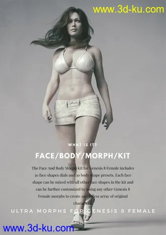 3D打印模型Face and Body Morph Kit for Genesis 8 Female的图片