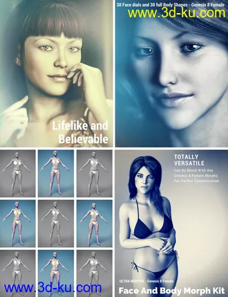 3D打印模型Face and Body Morph Kit for Genesis 8 Female的图片