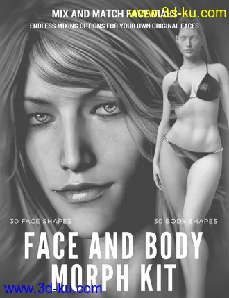 3D打印模型Face and Body Morph Kit for Genesis 8 Female的图片