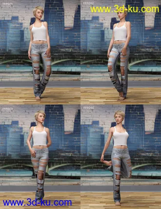 3D打印模型Fast Production Poses for Genesis 3 and 8 Female的图片