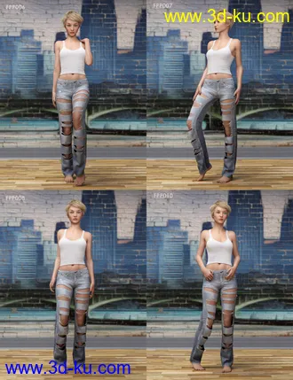 3D打印模型Fast Production Poses for Genesis 3 and 8 Female的图片