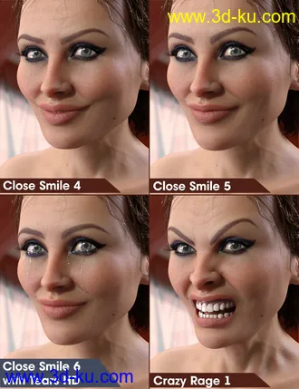3D打印模型Fatal Stranger Emotions for Genesis 8 Female的图片