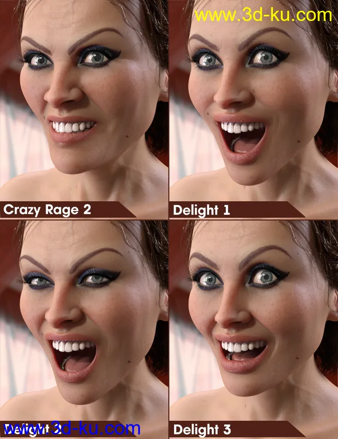 Fatal Stranger Emotions for Genesis 8 Female模型的图片4