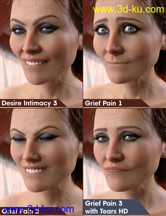 3D打印模型Fatal Stranger Emotions for Genesis 8 Female的图片