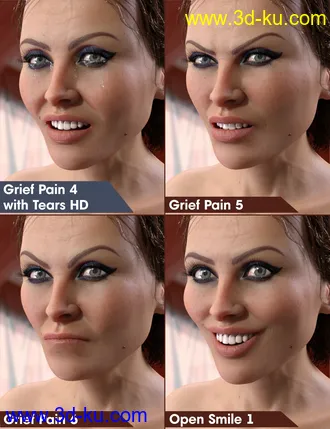 3D打印模型Fatal Stranger Emotions for Genesis 8 Female的图片
