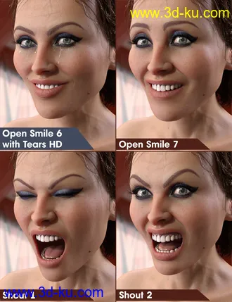 3D打印模型Fatal Stranger Emotions for Genesis 8 Female的图片