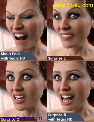 3D打印模型Fatal Stranger Emotions for Genesis 8 Female的图片