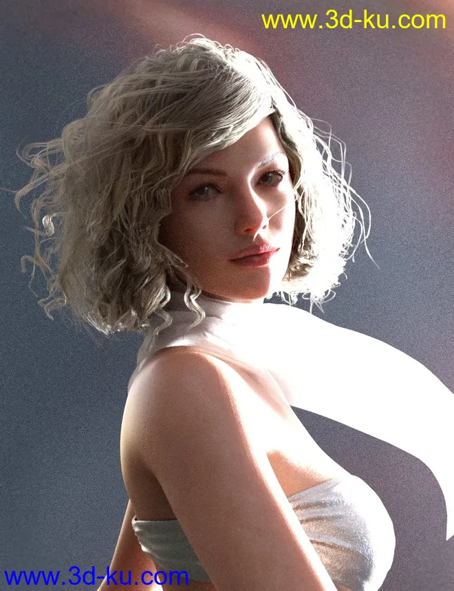 Fedora Bob Hair for Genesis 3 and 8 Female(s)模型的图片6