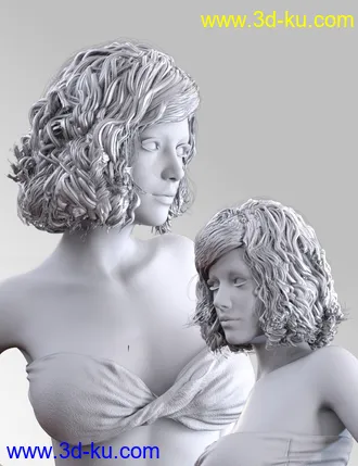 3D打印模型Fedora Bob Hair for Genesis 3 and 8 Female(s)的图片