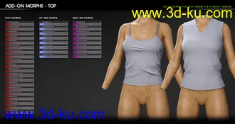 3D打印模型Fit Control Add-On for Genesis 3 & 8 Female的图片