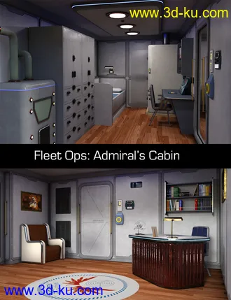 3D打印模型Fleet Ops - Admiral's Cabin的图片