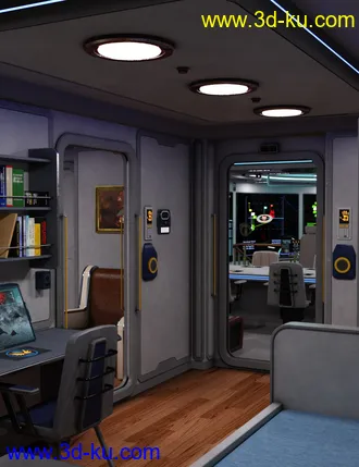 3D打印模型Fleet Ops - Admiral's Cabin的图片