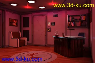 3D打印模型Fleet Ops - Admiral's Cabin的图片