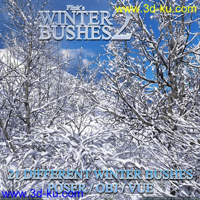 Flinks Winter Bushes 2模型的图片1