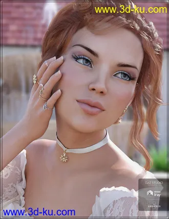 3D打印模型Floral Bliss Jewelry for Genesis 8 Female(s)的图片