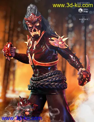 3D打印模型Force Iron-Fire Outfit Iray Texture Set的图片