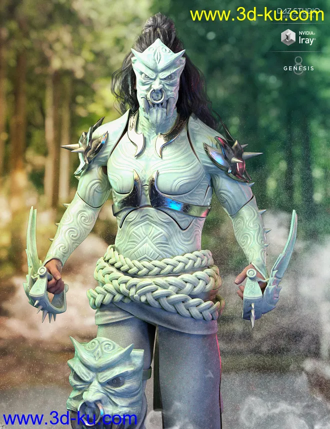 Force Iron-Fire Outfit Iray Texture Set模型的图片4
