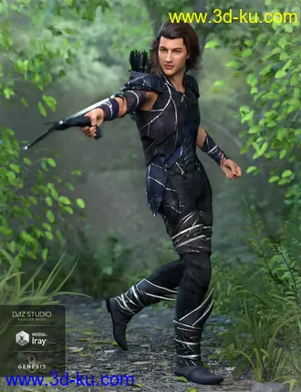 3D打印模型Forest Guardian Outfit Textures的图片