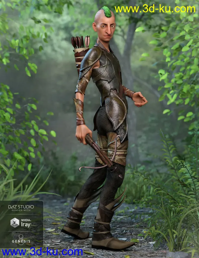 Forest Guardian Outfit Textures模型的图片3