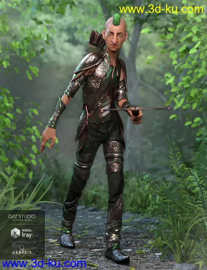 Forest Guardian Outfit Textures模型的图片5