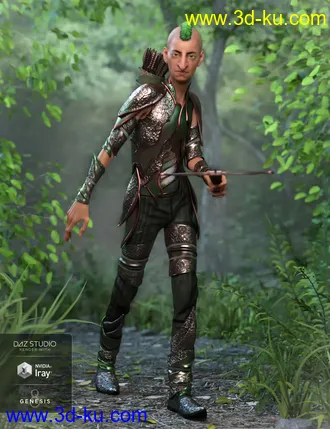 3D打印模型Forest Guardian Outfit Textures的图片