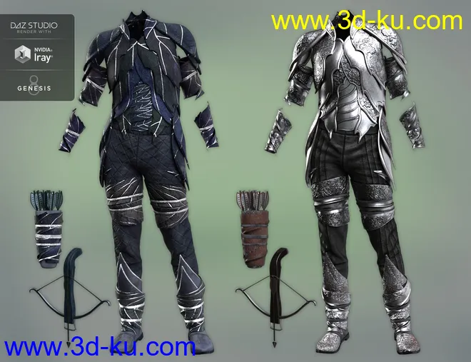 Forest Guardian Outfit Textures模型的图片6