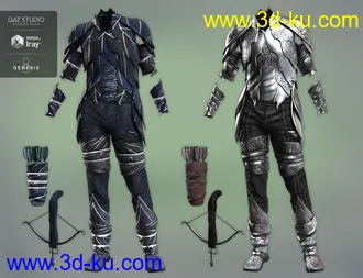 3D打印模型Forest Guardian Outfit Textures的图片