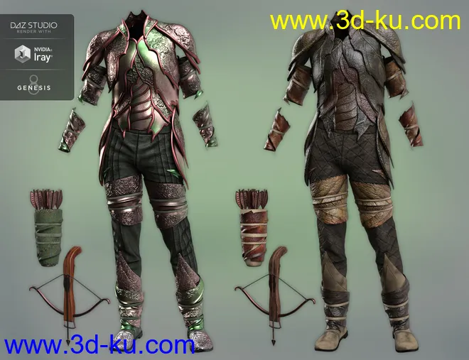 Forest Guardian Outfit Textures模型的图片7