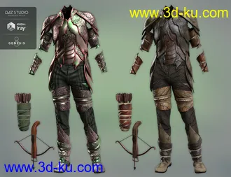 3D打印模型Forest Guardian Outfit Textures的图片