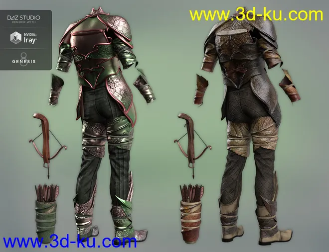 Forest Guardian Outfit Textures模型的图片8