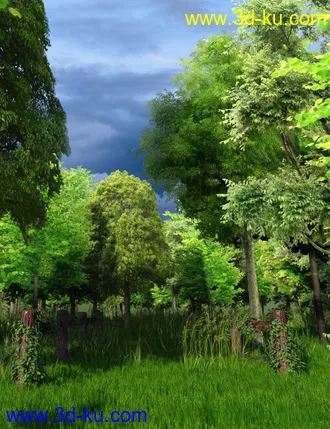 3D打印模型Forests Trees and Grass World Building Set的图片