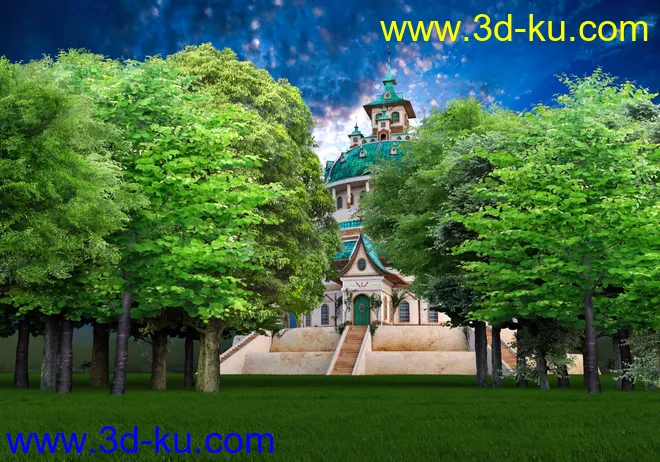 Forests Trees and Grass World Building Set模型的图片4