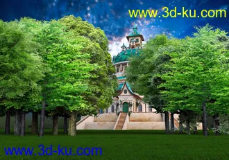3D打印模型Forests Trees and Grass World Building Set的图片