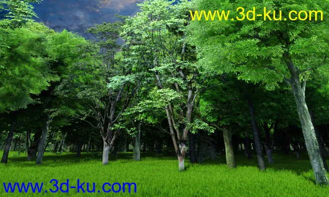 Forests Trees and Grass World Building Set模型的图片5
