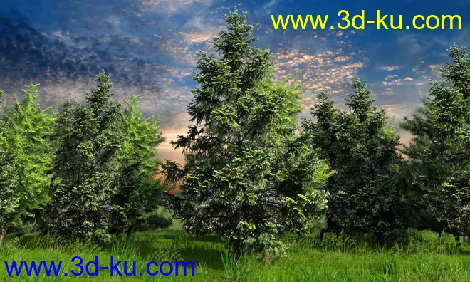 Forests Trees and Grass World Building Set模型的图片11