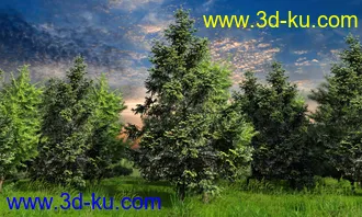3D打印模型Forests Trees and Grass World Building Set的图片