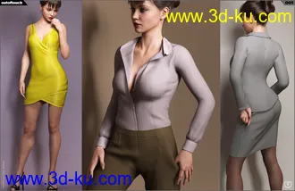 3D打印模型Formal MEGA Wardrobe for Genesis 8 Female(s)的图片